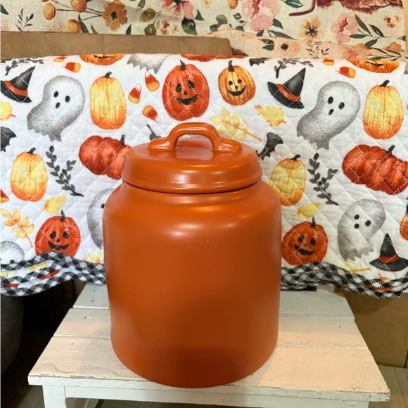 Rae Dunn Orange CANDY CORN Canister - Picture 3 of 4
